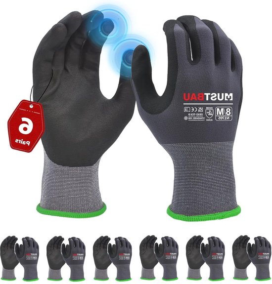 zwarte werkhandschoenen