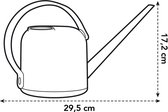 Elho B.for Soft Gieter 1.7 Liter - Gieters voor Binnen - 100% Recyclebaar - L31.3 x B13 x H17.2 cm - Steengroen