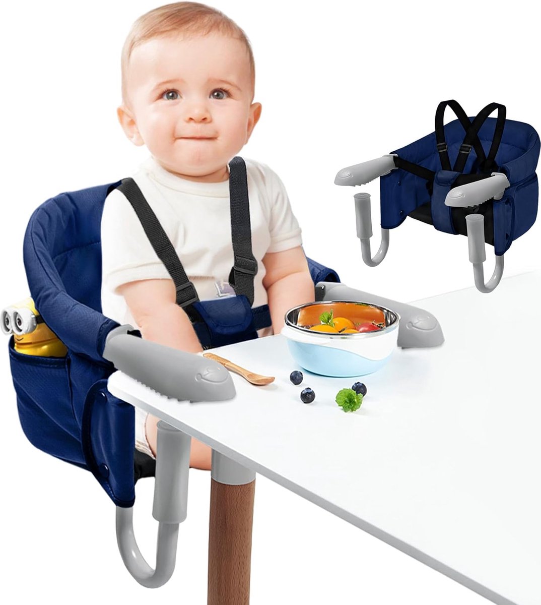 Equivera Babystoel Voor Aan Tafel - Kinderstoel - Babystoel - Baby Eetstoel - Baby Stoeltje Zitten Voor Thuis - Kinderzetel