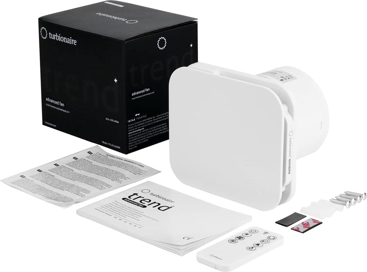 EUROPLAST Badkamerventilator 120 mm Afvoerventilator met elektrische