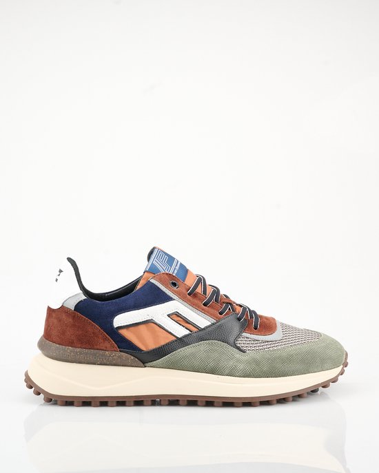 Floris van Bommel NOPPI 29.14 - Lage sneakersHeren sneakersVrije tijdsschoenen - Kleur: Groen - Maat: 44