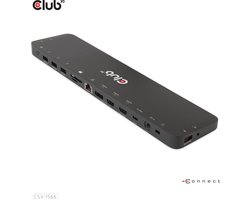 CLUB3D Universeel Docking station met 120W max/Power adapter voor het opladen van de allerzwaarste laptops met USB type C aansluiting, 2x HDMI, 1x DP( DisplayLink™ gecertificieerd en DP alt modus )
