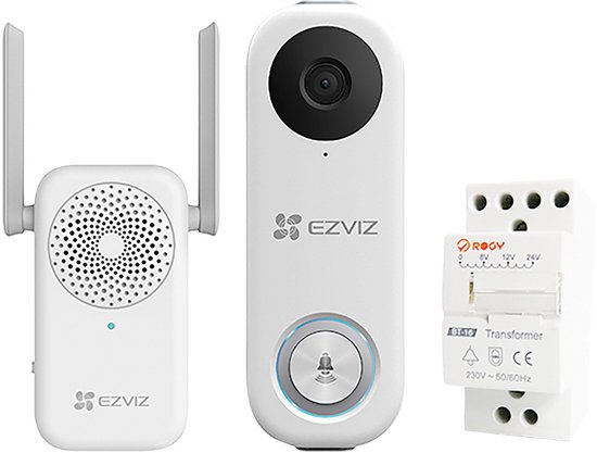Ezviz DB1C Kit - Wifi-videodeurbelkit - met Chime & - Ezviz - €79,99