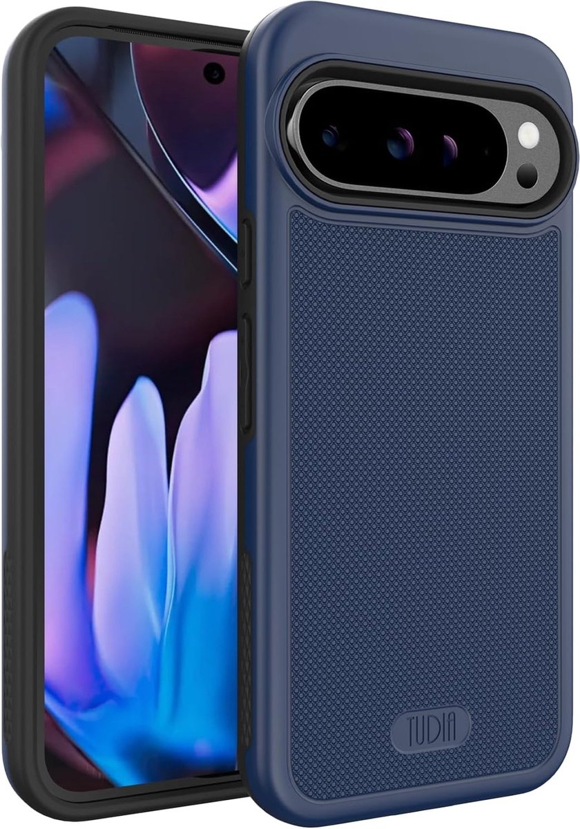 TUDIA MergeGrip Hoesje voor Google Pixel 9 Pro XL Donkerblauw