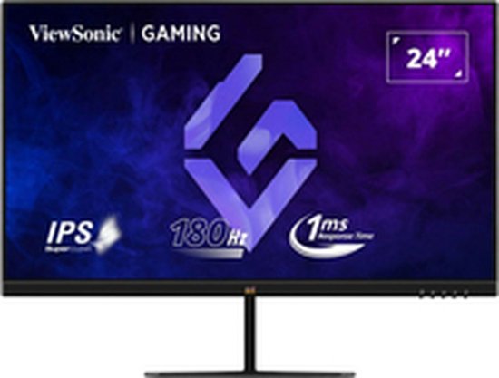 ViewSonic VX2479-HD-PRO - LED-monitor spelen - 24" (23.8" zichtbaar) - 1920 x 1080 Full HD (1080p) @ 180 Hz - IPS - 250 cdm² - 1000:1 - HDR10 - 1 ms - 2xHDMI, DisplayPort