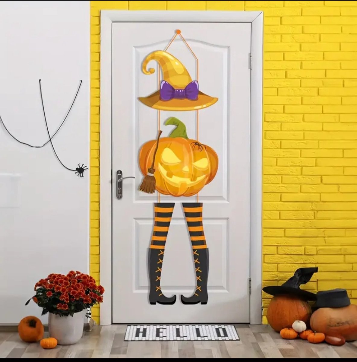 Halloween deurdecoratie