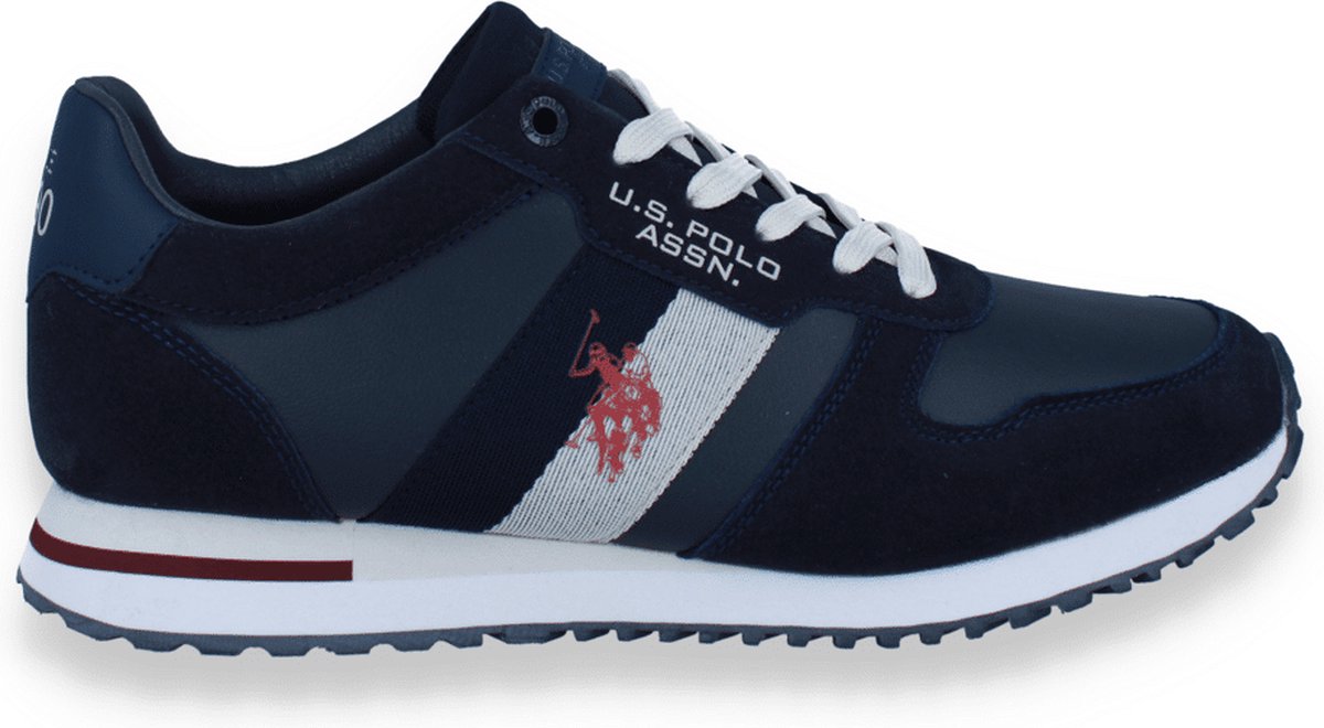 U.s.polo .assn Heren Sneaker | Blauw | Maat: 41