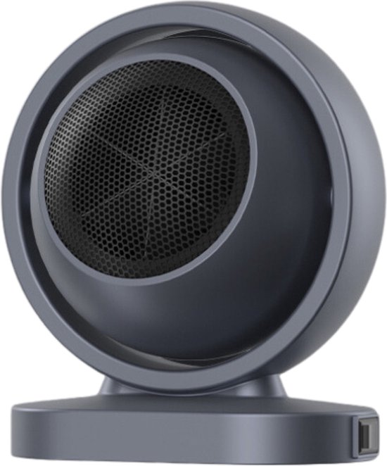 Bovista Elektrische Kachel - Haard - Heater - Mini Kachel - Rond - Grijs