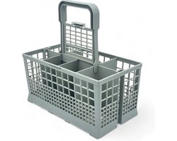 Fixem Bestekmand Vaatwasser geschikt voor Vaatwasmachine van meerdere merken Bestekkorf 240x135mm - Afwasmachine mandje- Reserve Onderdelen Vaatwasser - Kunststof Bestekhouder