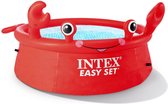 Bol.com Intex Opblaaszwembad Happy Crab 183 X 51 Cm Pvc Rood aanbieding