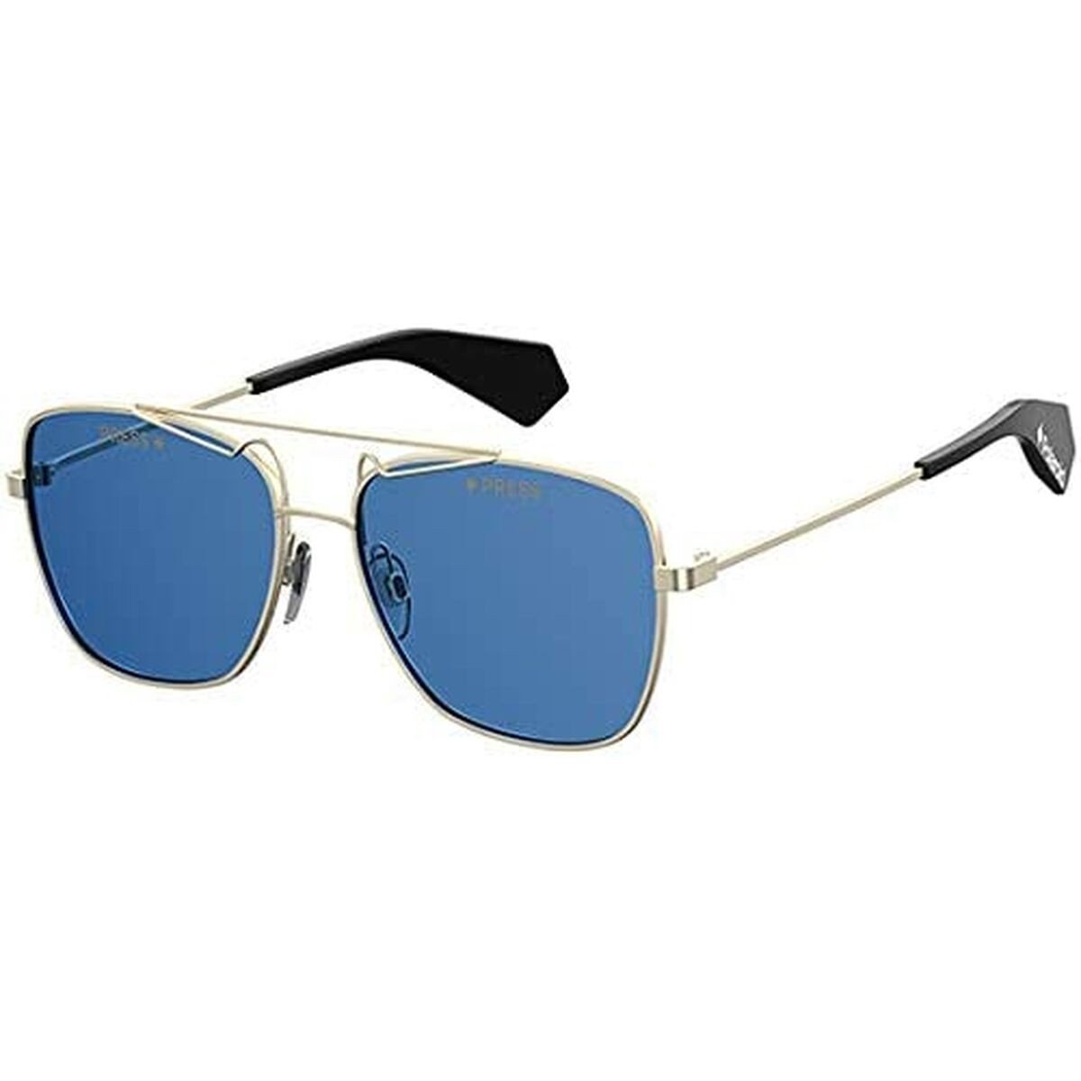 Polaroid - PLD6049SX - Zonnebril - Unisex - Metaal - Blauwe lens
