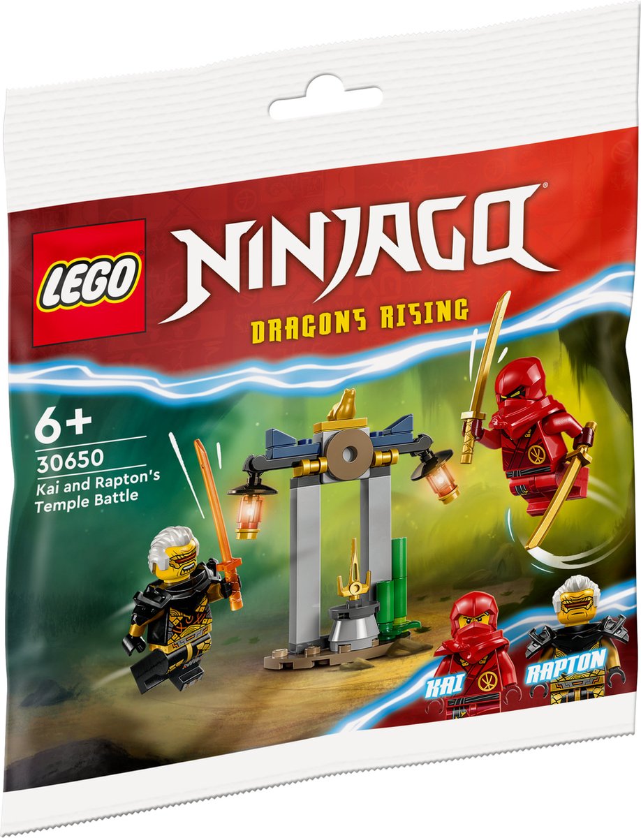 LEGO NINJAGO® La bataille du temple de Kai et Rapton (polybag