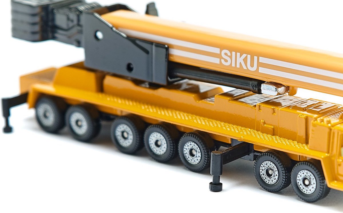 SIKU 1623, Kraanwagen Mega Lifter, metaal/kunststof, telescopische hijsarm, uitschuifbare steunen — afbeelding 3
