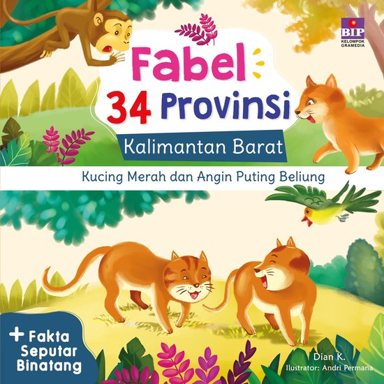 Kucing Merah dan Angin Puting Beliung — Seri Fabel 34 Prov ... - cover