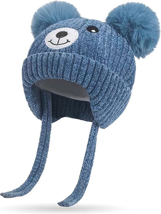 Chapeau Automne Bébé Filles Garçons Hiver Chaud Para Bebe Coton Boule Enfants Bonnets Tricotés Chapeau Bébé Hiver Chaud Chapeau