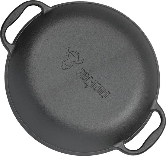 Padella Gourmet Riess 0602-022 In Acciaio Smaltato - Diametro 26 Cm, Colore Nero, Senza Cuciture, Adatta A Tutti I Piani Di Cottura
