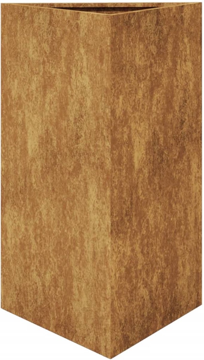 vidaXL Plantenbak driehoek 50x43x75 cm staal zwart, verhoogde plantenbak, bloembak, grote bloempot buiten, plantenbak buiten, bloempot buiten vidaXL Plantenbak driehoek 50x43x75 cm staal zwart, verhoogde plantenbak, bloembak, grote bloempot buiten, plantenbak buiten, bloempot buiten