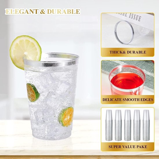 Plastic beker oranje 200ml 50 stuks kopen