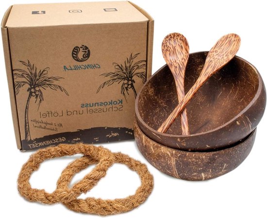 Kokosnootschalen cadeauset | Fair & Meer