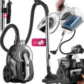 Bol.com tectake® Zakloze stofzuiger VC900 - 900 W - Sterke stofzuiger met snoer - Eenvoudig schoon te maken - Zonder zak - Gesch... aanbieding