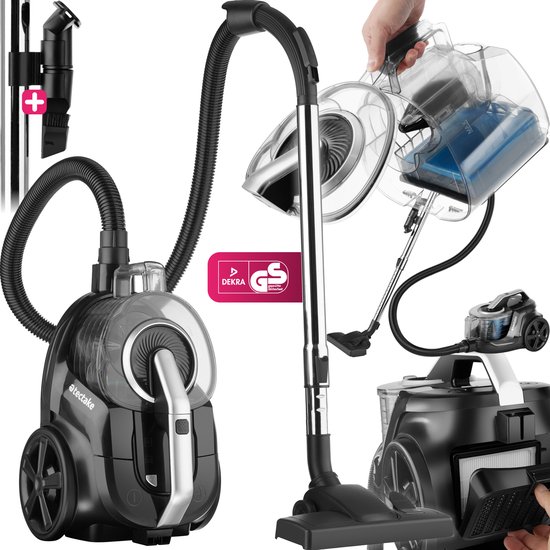 Turbo Silence – draadloze cycloonstofzuiger – zonder zak met Animal Care Kit – draadloos – HEPA-filter Turbo Silence – draadloze cycloonstofzuiger – zonder zak met Animal Care Kit – draadloos – HEPA-filter