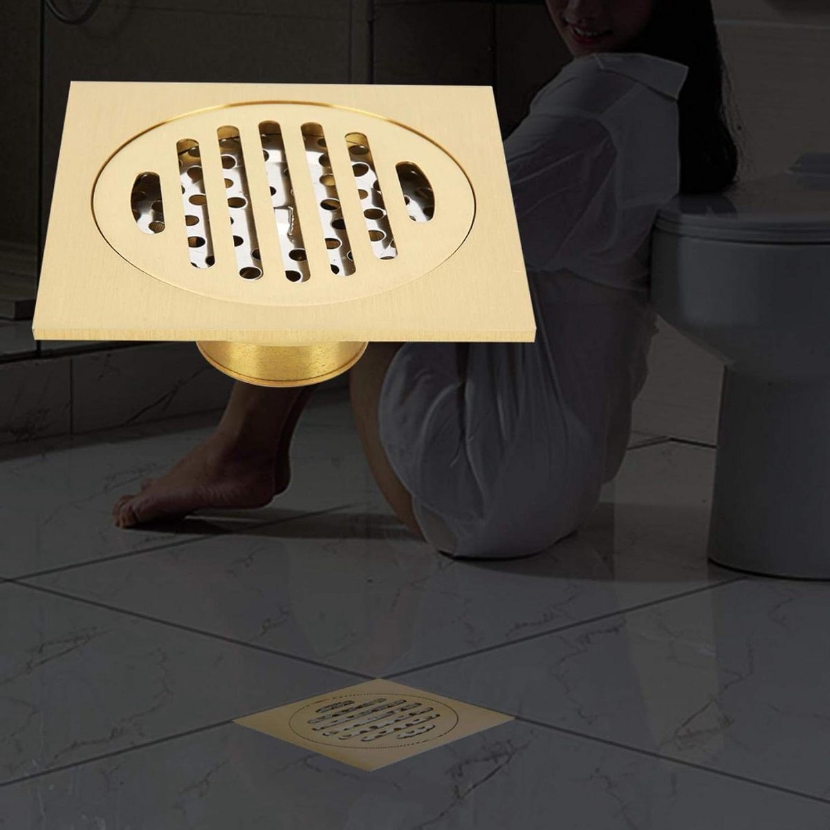 Dubbele Filters Douche Afvoerputje - Corrosiebestendig Messing - Anti Geur - Keuken Badkamer Hardware