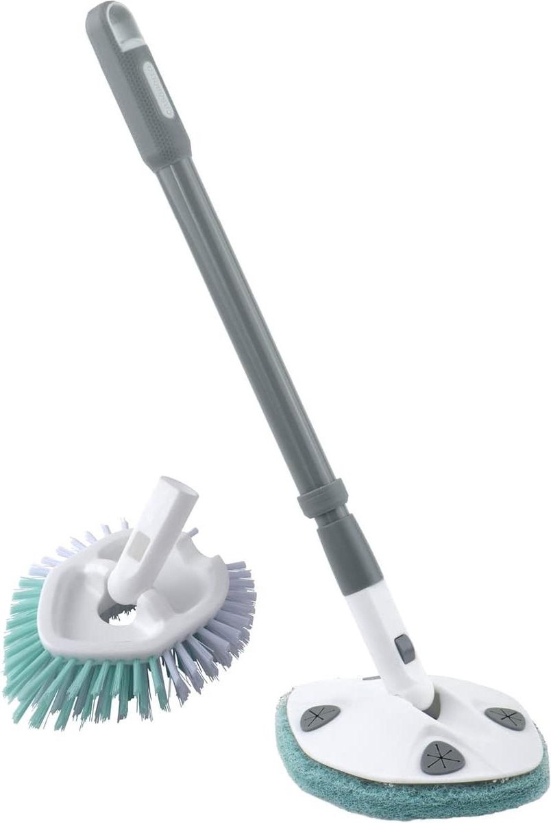 Goedkoopste Bad- en tegelborstel met 28 uitschuifbare handgreep en schrobberpad navulling - HTML content nodig schrobber met steel