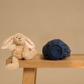Coco & Cici - Tencel Sateen Hoeslaken 70 x 145 cm - 1 Persoons Beddengoed - Kinderbeddengoed - Lyocell - Hypoallergeen & Extra Zacht - Donker Blauw