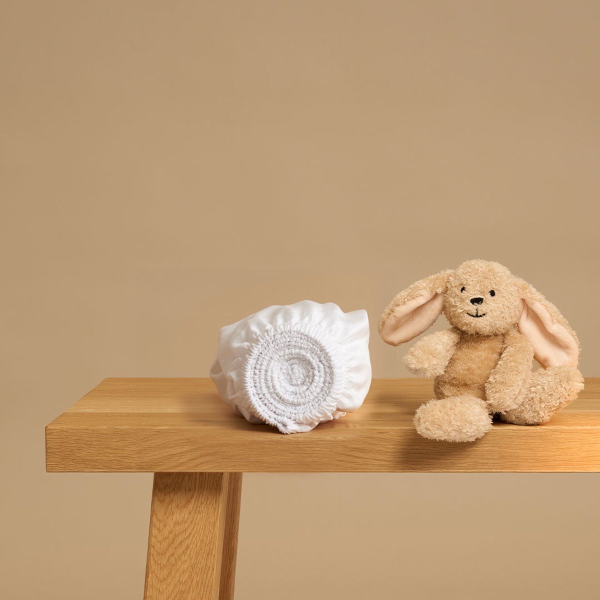 Coco & Cici - Tencel Sateen Hoeslaken 70 x 145 cm - 1 Persoons Beddengoed - Kinderbeddengoed - Lyocell - Hypoallergeen & Extra Zacht - Wit