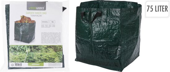 Progarden Tuinafvalzak - opvouwbaar - groen - 75 liter - bladeren opruimen van ProGarden — afbeelding 2