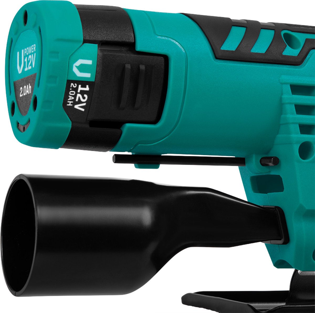 VONROC Accu Decoupeerzaag 12V - Incl. Accu, usb-c kabel en zaagbladen – foto 3