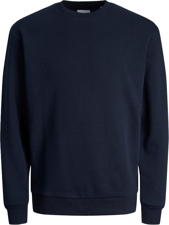 JACK & JONES Bradley sweat crew regular fit - sweat-shirt col rond homme en coton mélangé - bleu - Taille : XXL