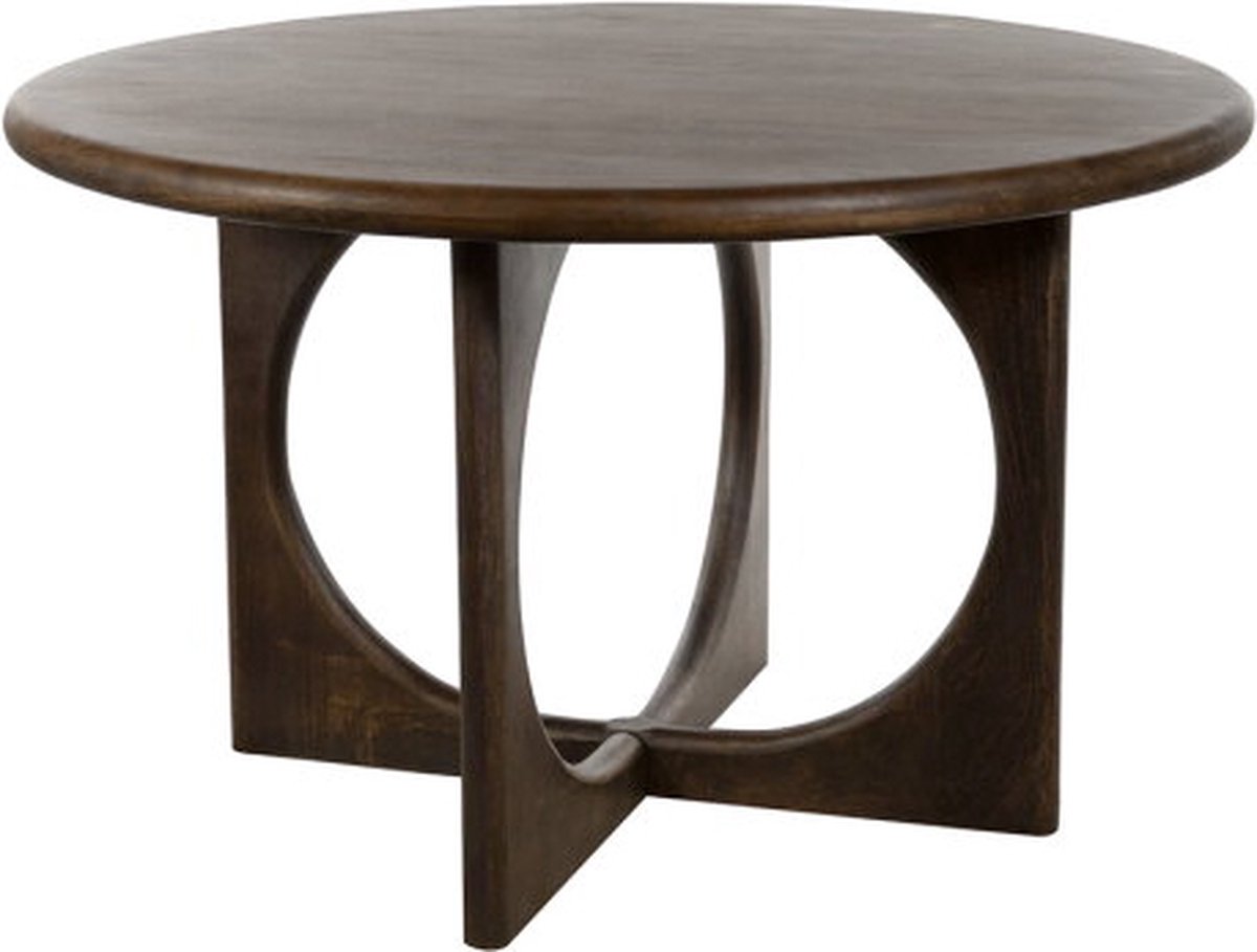 Eettafel Zodiac mangohout Ø130 cm - Walnoot