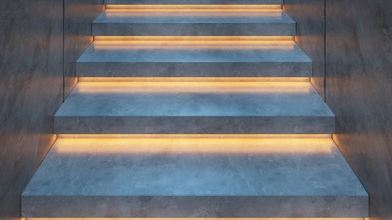 Escalier éclairage LED Pour L'intérieur – Orange – Pour 1 à 15