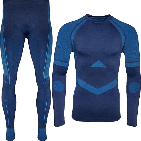 Heat Booster Thermoset heren - Techno - Sport thermisch ondergoed - XL - Blauw