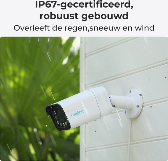Caméra de sécurité Reolink 4K PoE pour l'extérieur, Zoom optique 5x, détection de personnes/ Véhicules/ Animaux, vision nocturne couleur - Zwart