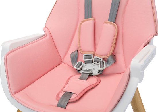 Caretero Tuva Kinderstoel Roze - Babystoel - Baby Eetstoel - Kinderstoeltje voor Peuter - Voor Kinderen van 6 Maanden tot 3-4 Jaar - Scandinavisch Design van Caretero — afbeelding 3