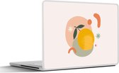 Laptop sticker - 10.1 inch - Citroen - Fruit - Pastel - 25x18cm - Laptopstickers - Laptop skin - Cover