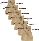 50 stuks organza zakjes met trekkoord voor zoete lekkernijen, sieraden en feestdecoraties (7 x 9