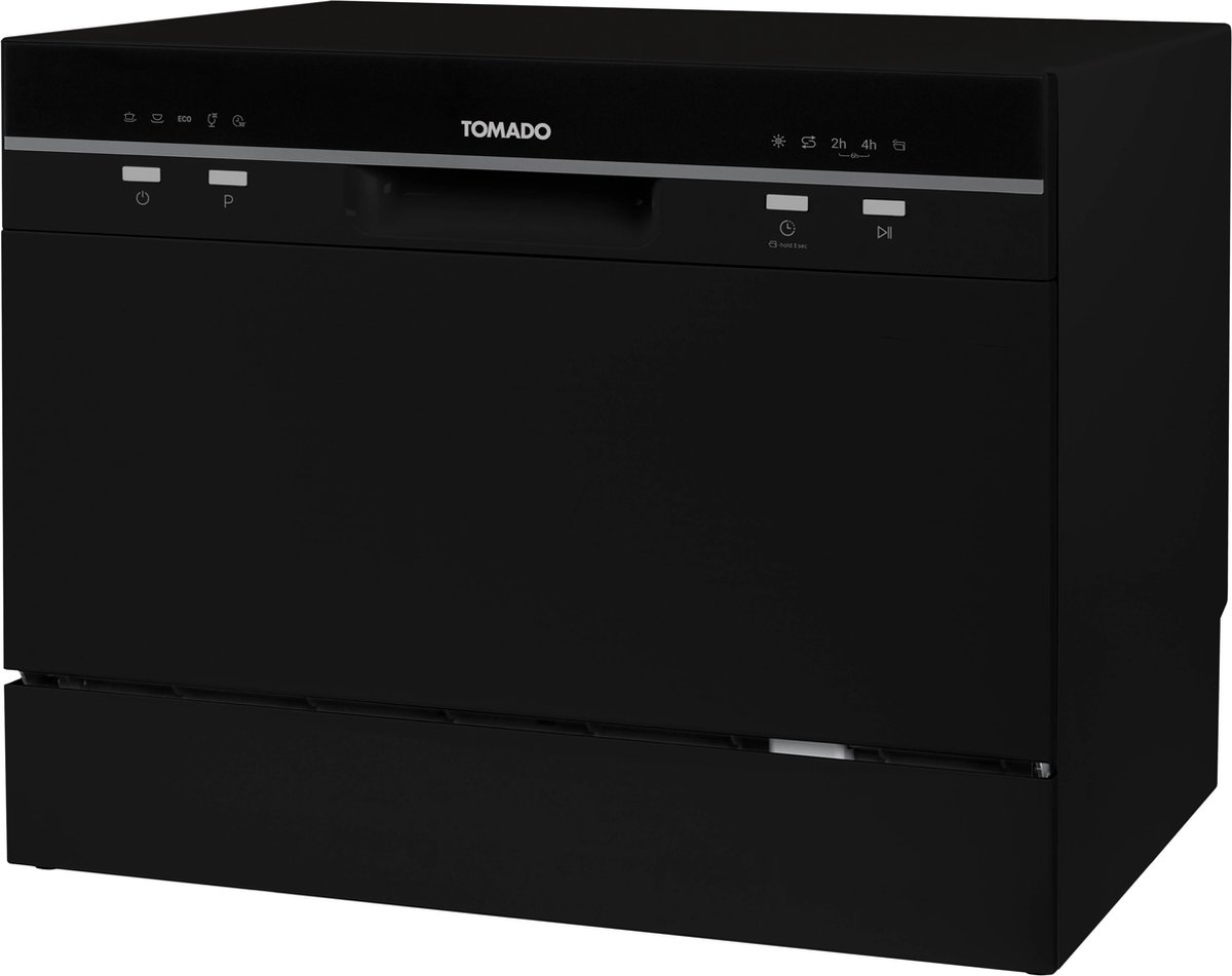 Tomado TDW5501B - Mini vaatwasser - Kleine vaatwasser - Vrijstaand - 6 couverts - 5 programma's - Energieklasse D - Zwart — afbeelding 6