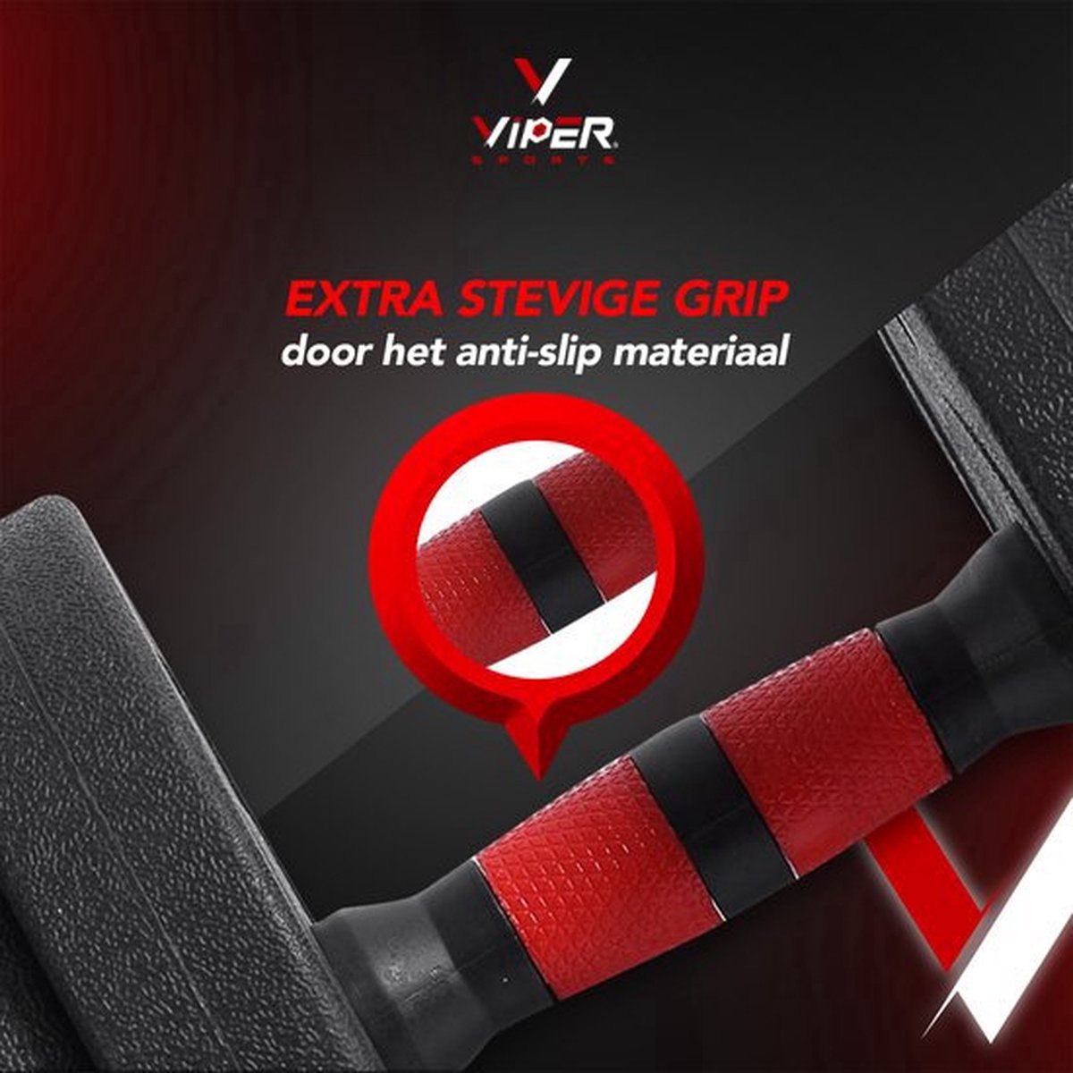 Verstelbare Dumbbell Set tot 20kg – Halterset 2x10kg – 2-in-1 Gewichten – Home Gym - Krachttraining – Viper Sports – Rood – foto 6