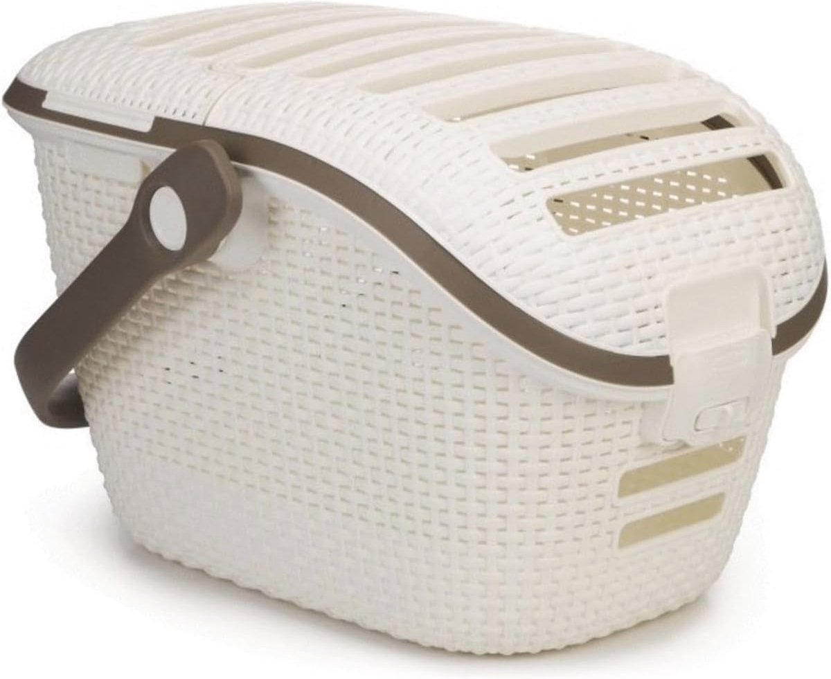 Reismand Wit 51x38x33 cm - Supersterke Rotan Look voor Dieren