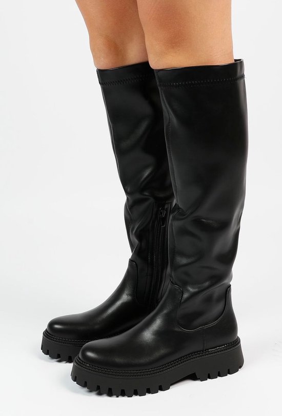 Sacha Dames Zwarte hoge laarzen Maat 38 bol