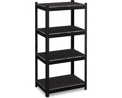 stellingkast - 120x60x40 cm - 1000 kg - staal - steeksysteem - zwart
