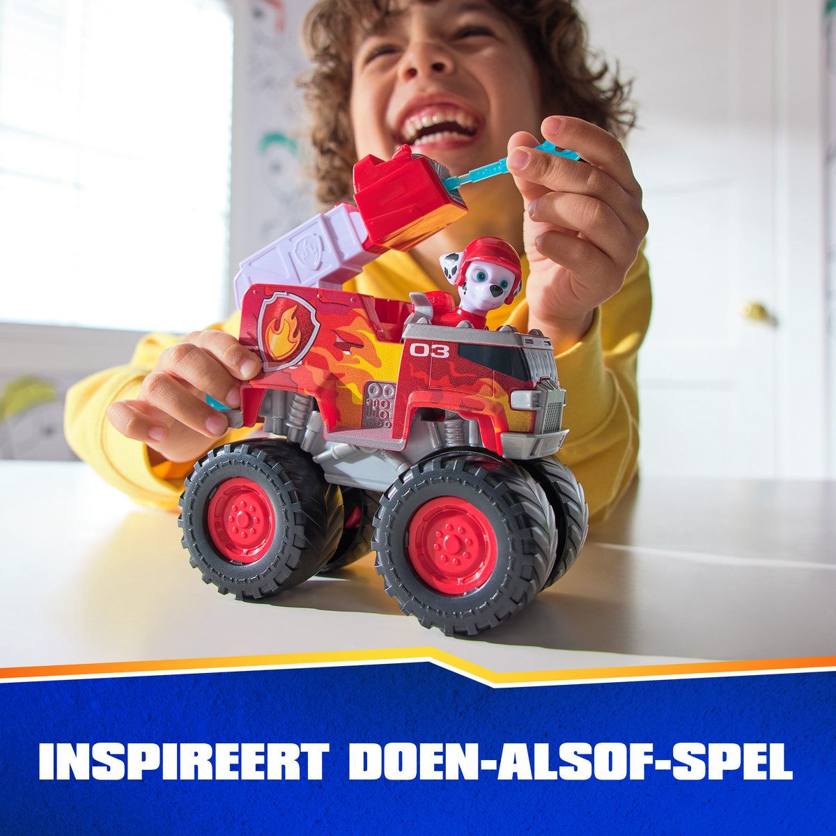 PAW Patrol Reddingswagens - Brandweerauto met Marshall speelfiguur - Speelgoedauto — afbeelding 2