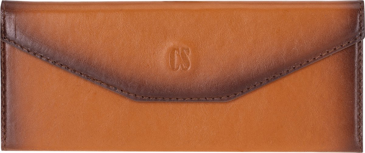 Charmant Style - Brillenhoesje-Brillendoos-Burned Cognac-Brillenzakje-Brillenkoker-Brillenhouder-Brillenetui-Mannen en Vrouwen