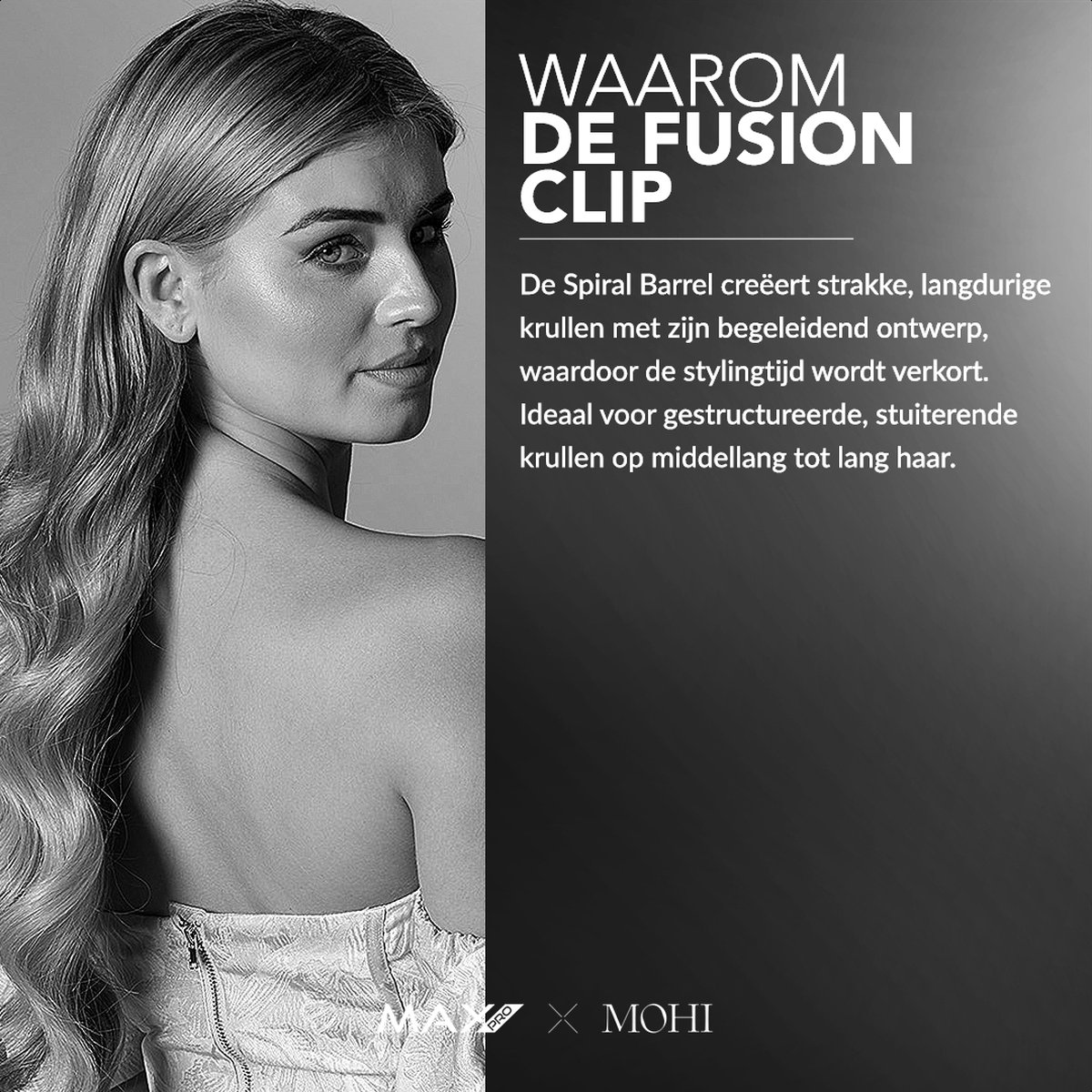 Max Pro Fusion Wave Barrel - Krultang - Krulborstel - Ideaal - afbeelding 3