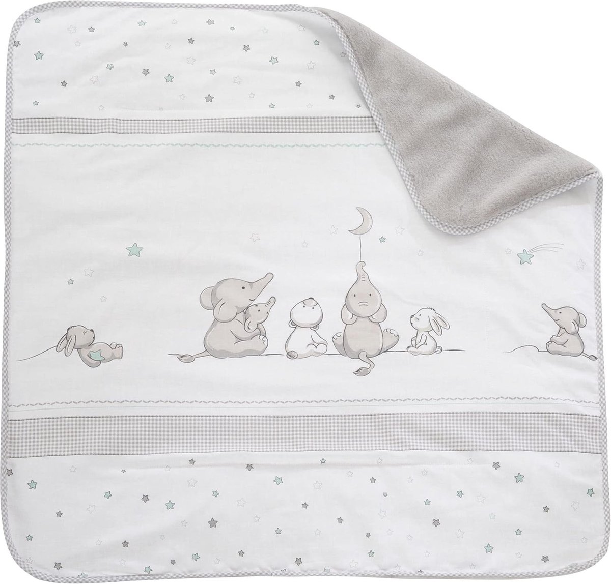 Zachte Knuffeldeken voor Baby's - 80 x 80 cm - Koraalfleece en Katoen - Multifunctioneel