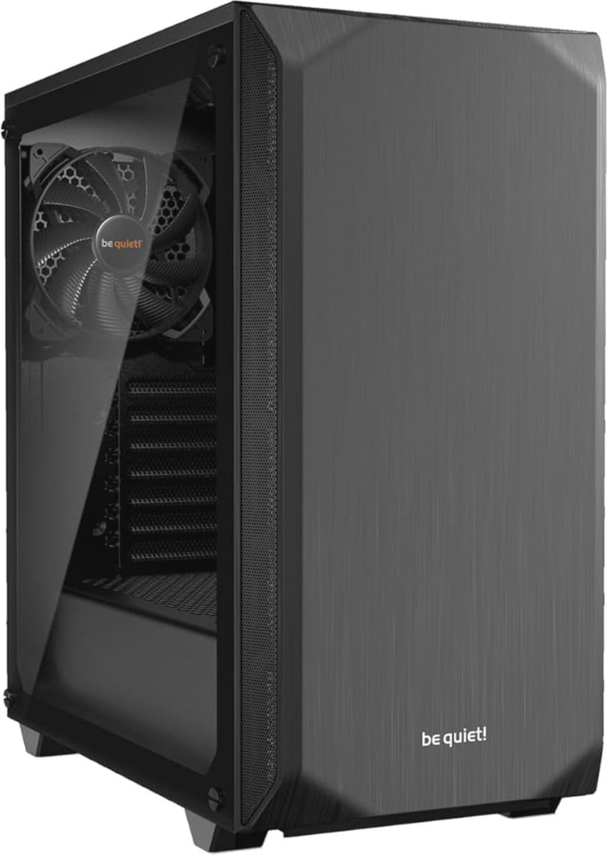 Stilte Mid Tower Gaming Case met Venster en USB 3.0 - Zwart