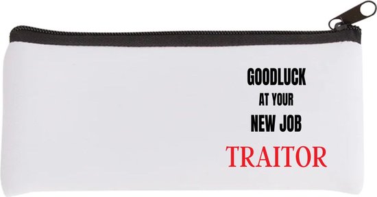 Akyol - bonne chance pour ton nouveau travail, putain de traître Etui - Cadeau d'adieu, de remerciement - collègue - employé - cadeau - présent - adieu - nouveau travail - 20 par 9 cm